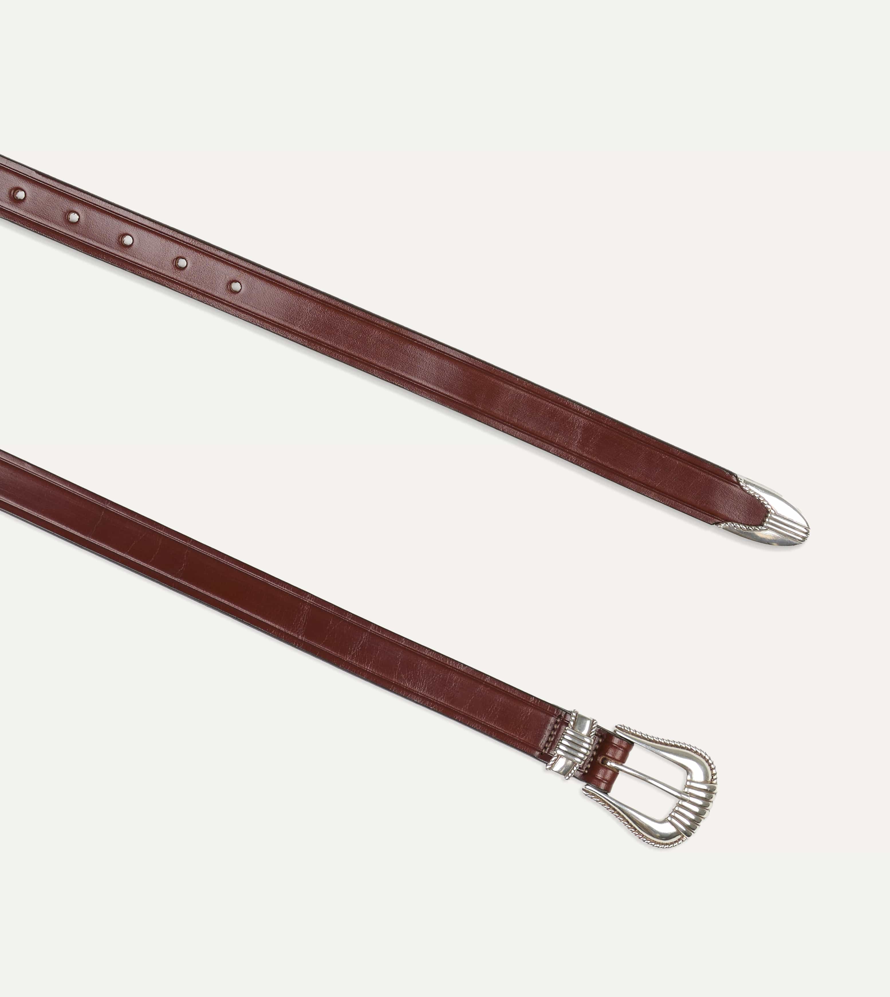 Monitaly Extended 1" Oakbark Leather Belt