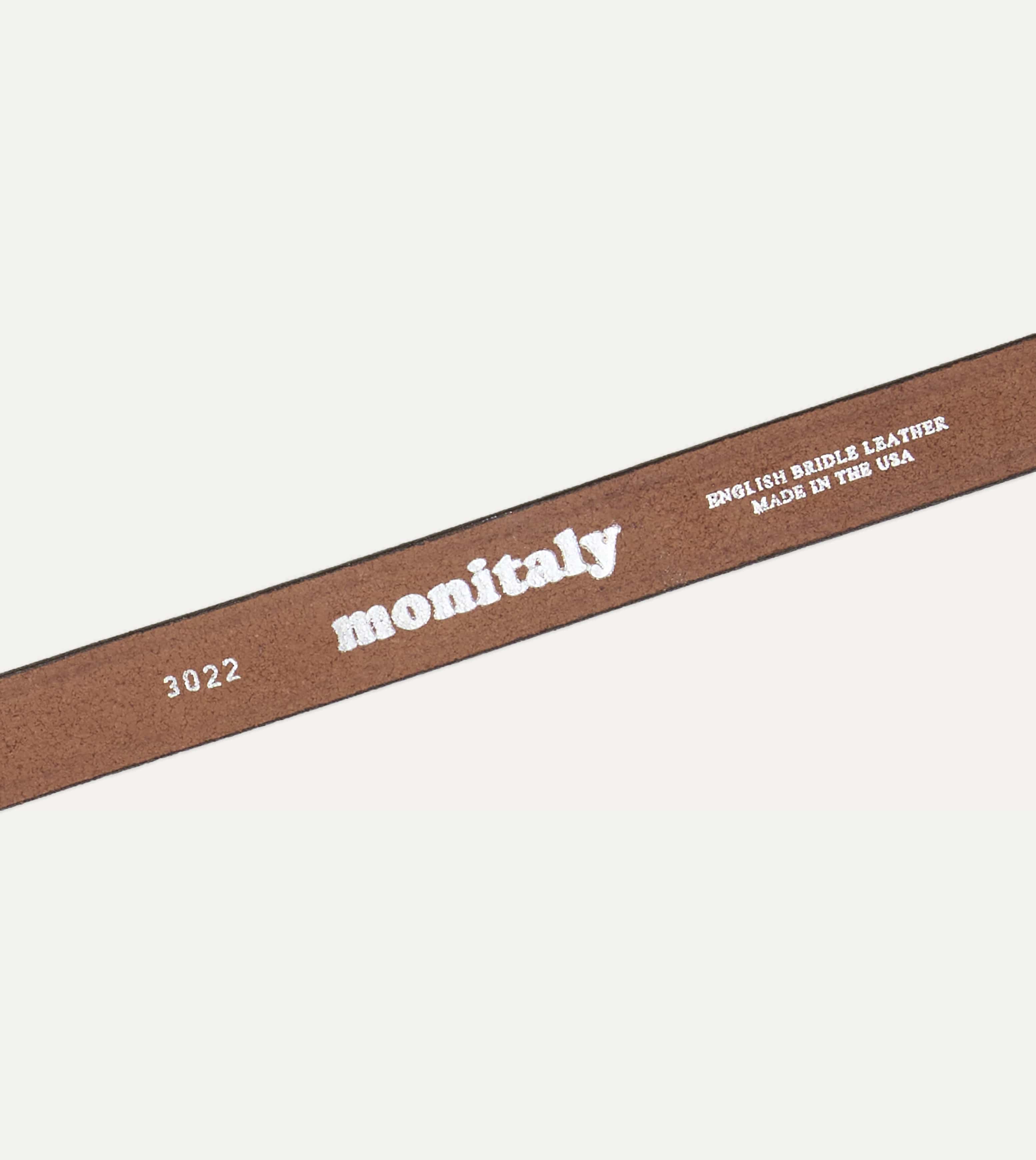 Monitaly Extended 1" Oakbark Leather Belt