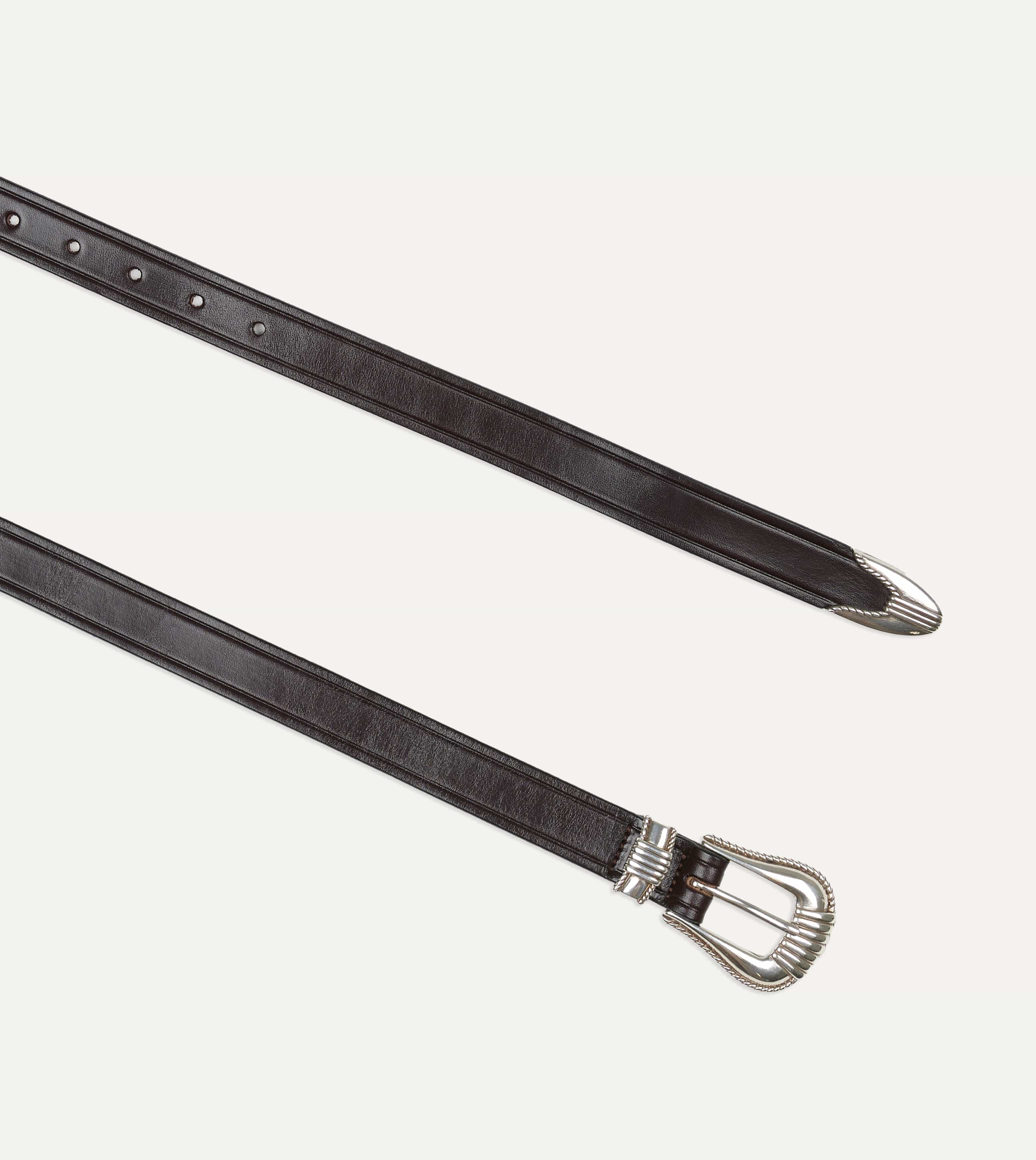 Monitaly Extended 1" Havana Leather Belt
