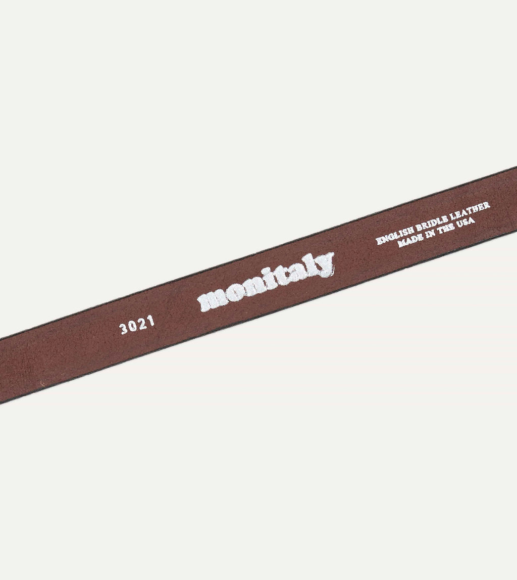 Monitaly Extended 1" Havana Leather Belt
